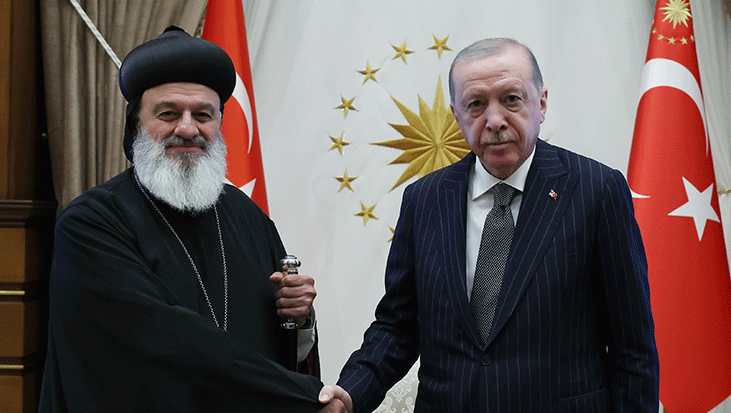 Cumhurbaşkanı Erdoğan, Süryani Ortodoks Kilisesi Patriğini kabul etti